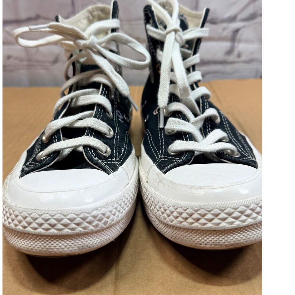 Converse Chuck 70 Hi Women 6.5 Black Moon Phase Celestial Embroidered A03738C - Picture 8 of 16